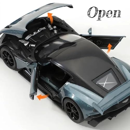 Image of 1:32 Scale Aston Martin Vulcan Scale Model Car - Exclusive Alloy Metal Pull Back Die Cast Car Toy with Openable Doors, Light & Music - Best Gifts for Kids【Colors as Per Stock】