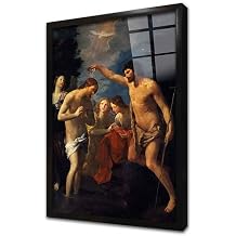 Tablosan  san n Vaftizi  er eveli Cam Tablo Cb02118 Siyah,60X90