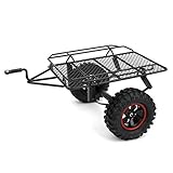  Taidda de Fin d\'année Modèle de Voiture RC Trailer RC, Modèle de Voiture Petite Voiture de modèle en métal Durable adaptée à la Voiture de Camion RC Traxxas TRX4/Axial SCX10 R