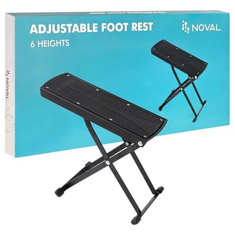 NOVAL Pedicure Supplies Foot Rest 6 Heights Adjustable Sturdy Manicure Foot Rest for Foot Spa Salon and Pedicure at Home. Cover