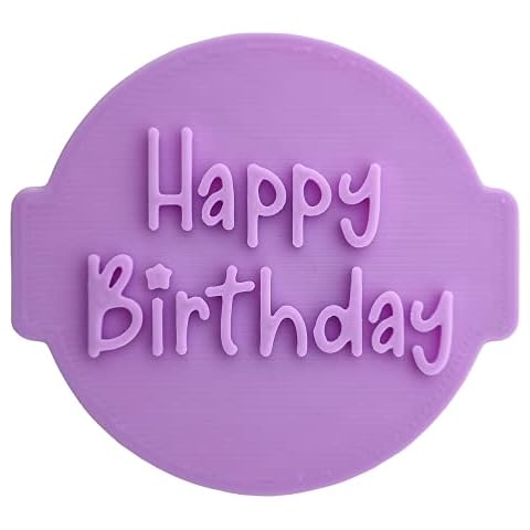 Happy Birthday HB02 - Embosser/Stamp for Fondant, Icing, Cupcake, Cake, Decoration Cover