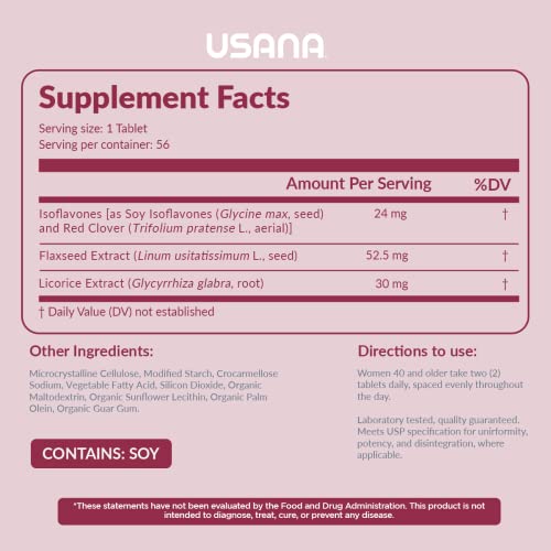Productos Para La Menopausia, menopausia tabletas Marca USANA (2)