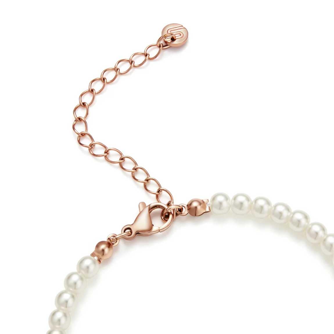 SAILBRACE Armband PEARL ROSÉ BIKE CHAIN