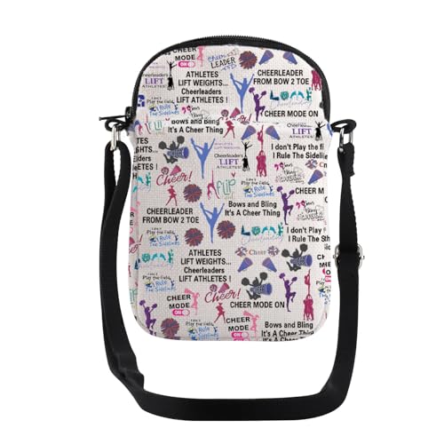 JYTAPP Cheerleading Cheer Crossbody Bag Cheerleader Gift Crossbody Purse Cheer Team Gift Cheer Lover Gift