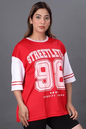Image of Amazon Brand - INKAST Unisex Oversized T-Shirt | Sportwear | Contrast Sleeves | Drop Shoulder Baggy Fit | Graphic Print | Activewear for Gym,Training & Street Style