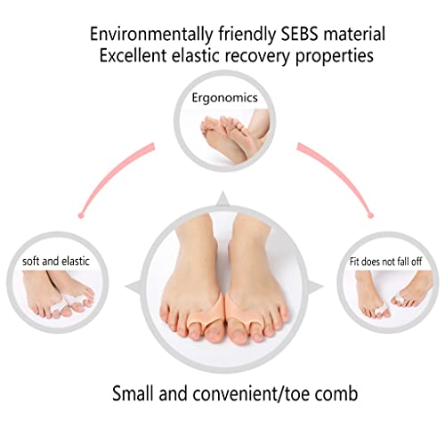 Lisseur d'orteil en gel pour marcher sans douleur et corriger l'hallux valgus au quotidien