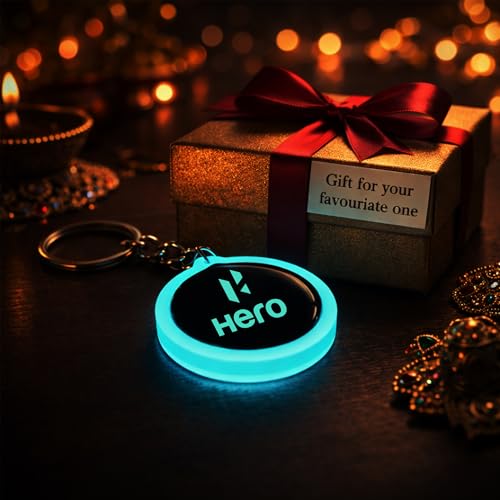 Image of Mi Glow Store Glow in Dark Keychain for Bike Men | Gift for Man | Bike Accessories | Charges in Light Glows in Dark | Key chain for Bike
