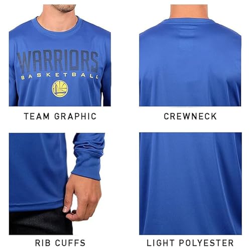 Ultra Game Camiseta Unisex de Manga Larga para Adultos, Oficial de la NBA, súper Suave