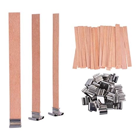 YoungRich 100 Stück Holz Kerze Dochte Cover
