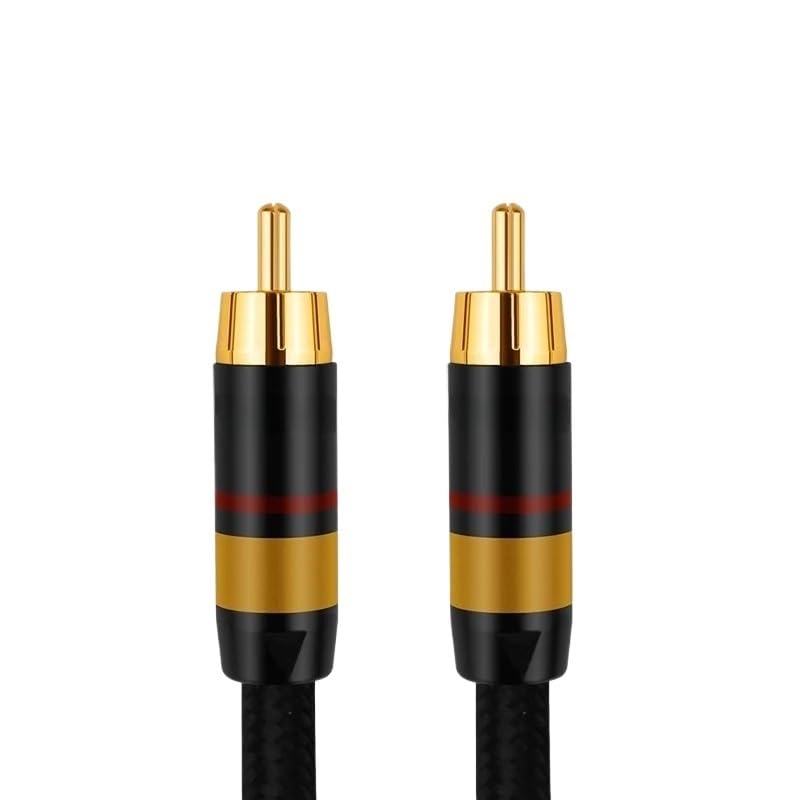 Digital Audio Coaxial Cable 75Ω Hi-End Stereo Audio R/*C*A to R/*C*A Male Coaxial Cable(10m)