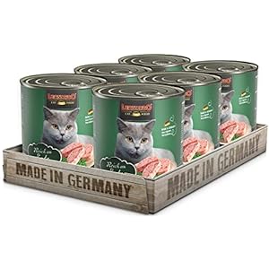 LEONARDO Wet Food Rich in Duck [6×800 g] | Grain Free Wet Food for Cats | Complete Canned Food