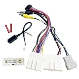 16Pin ISO Aftermarket Radio Harness Adapter for Nissan 2010-2017 with Radio Antenna Adapter SWC, 16Pin Android Car Stereo Wiring Harness with Reverse Cable for Xterra Altima Titan Rogue