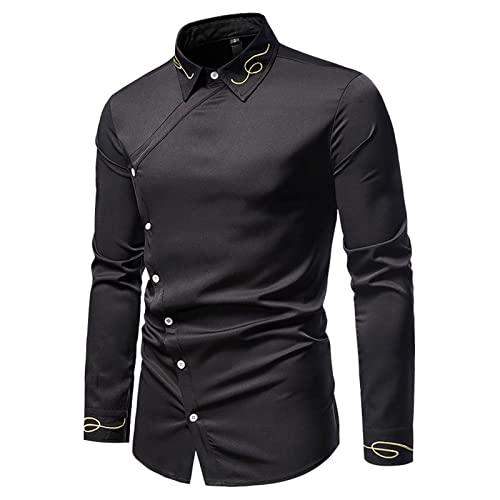 Chemisier col rabattu homme de qualité supérieure style slim - 4