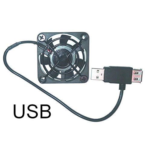 Coolerguys Single USB Fan for Playstation, Xbox, Receivers, Roku (50mm)