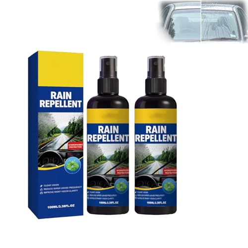 Anti-pluie pour pare-brise : Spray hydrophobe pour verre résolvant la buée et les traces