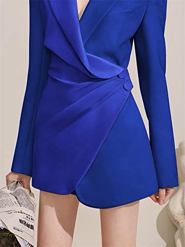 Women Blazer Dresses Formal Elegant Classy Long Sleeve Dress for Women Work Office2