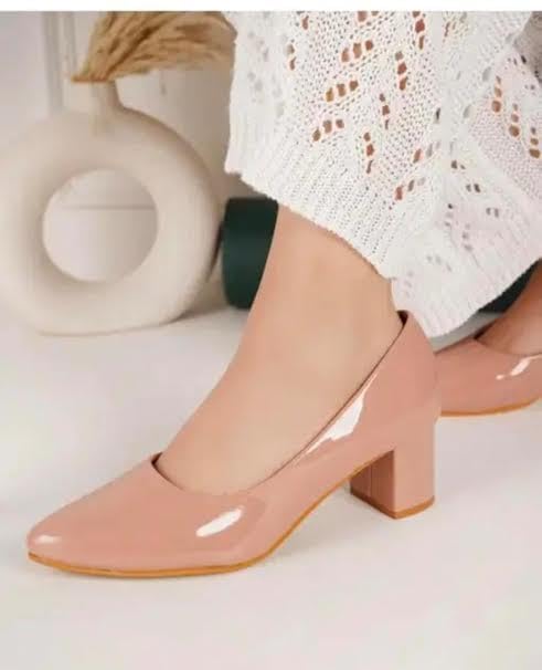 Image of Women's Beautiful Design Synthetic Leather Block Heel TPR Sole Sandal for Wedding Party & Festive
