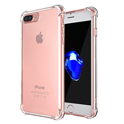 iPhone 7 Plus Case, Dostyle Shock Absorption Bumper Soft TPU Anti-Scratch Cover Case for iPhone 7 Plus 5.5 Inch (Clear)