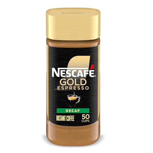 Comparison: Cafe Bustelo Decaf 5 Nescafe Gold Decaf Espresso Intense, Instant Coffee, 3.17 oz