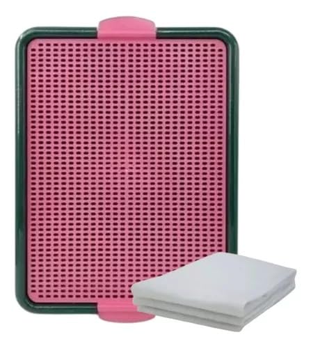 Sanitário Plástico Para Cães 56x42 cm + 3 Refil Interno Laváveis