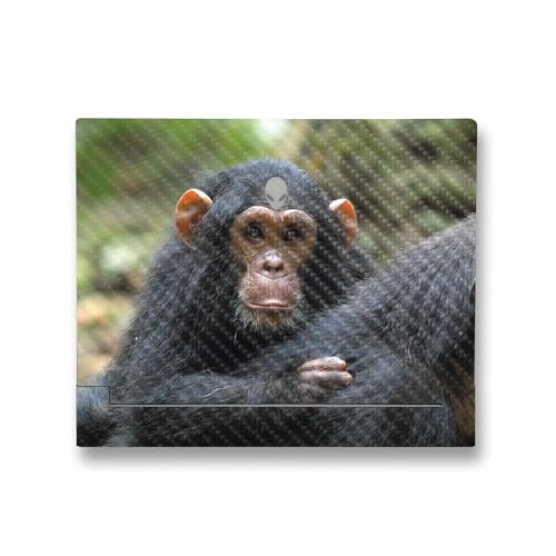 Image of MightySkins Carbon Fiber Skin Compatible with Alienware X14 R2 (2023) Full Wrap Kit - Baby Chimp | Protective, Durable Textured Carbon Fiber Finish | Easy to Apply & Change Styles | Made in The USA