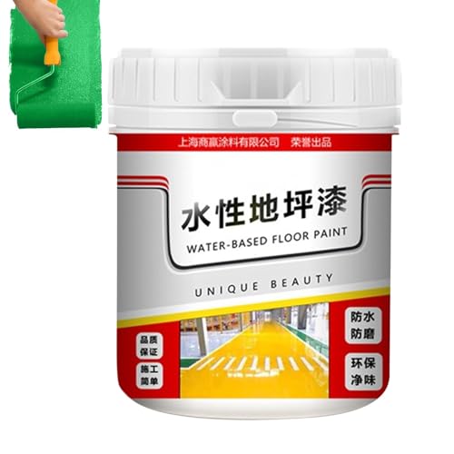 Pintura Para Pisos Antideslizante De Secado Rápido | Pintura Epoxi Para Suelos A Base De Agua De 500 G | Pinturas Impermeables Para Pisos De Concreto | Interiores De Revestimiento De Pisos De Garaje