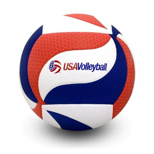 Molten FLISTATEC Volleyball - Official Volleyball of USA Volleyball, Red/White/Blue