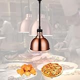 🍕Conception Unique——1. L'ampoule infrarouge de 250W permet à la lampe chauffante pour aliments d'avoir une chaleur continue; 2. Interrupteur indépendant, ce qui facilite le contrôle de l'allumage et de l'extinction de la lumière; 3. Les trous de dissipation de chaleur uniformément répartis peuvent dissiper la chaleur de la tête de la lampe à temps.