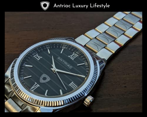 Image of Luxury Emperor Black Badge Roman - Black Watch - Made in India Luxury Watch