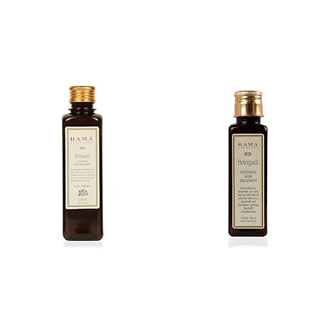 Kama Ayurveda Bringadi Intensive Hair Treatment Oil, 8.4 Fl Oz & Kama Ayurveda Bringadi Intensive Hair Treatment, 100ml