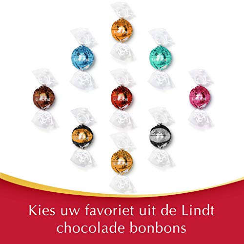 Lindt Lindor zakje met melkchocoladetruffels, ca. 80 ballen, 1 kg, perfect om te delen, chocoladeballetjes met een zacht smeltende vulling - Image 7