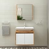 waschbecken 65 cm Hochwertiges Material, E1-Qualität melaminharzbeschichtete Platten eingesetzt