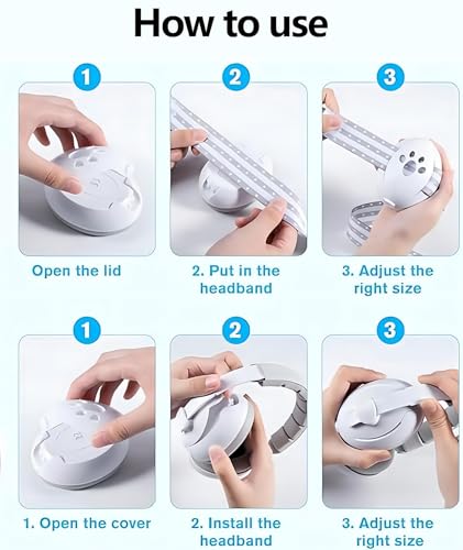 Image of Baby Ear Muffs, 1 Set Baby Travel Essentials, Ear Muffs for Babies, Adjustable Headband Soft Ear Protection for Infants Toddlers Lightweight for Travel Sleep