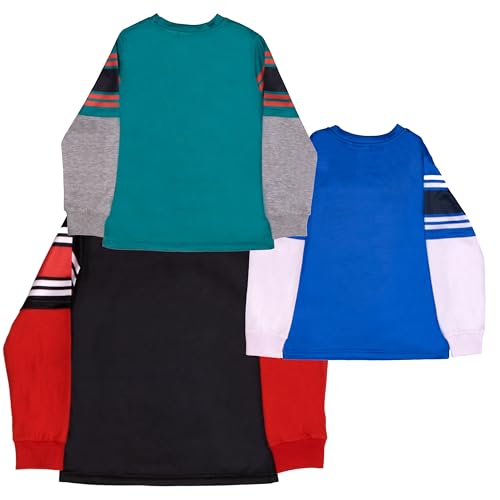 Marvel Spider-Man Boys Long Sleeve Active Mesh T-Shirt 3-Pack, Spiderman 3-Piece Bundle Set2