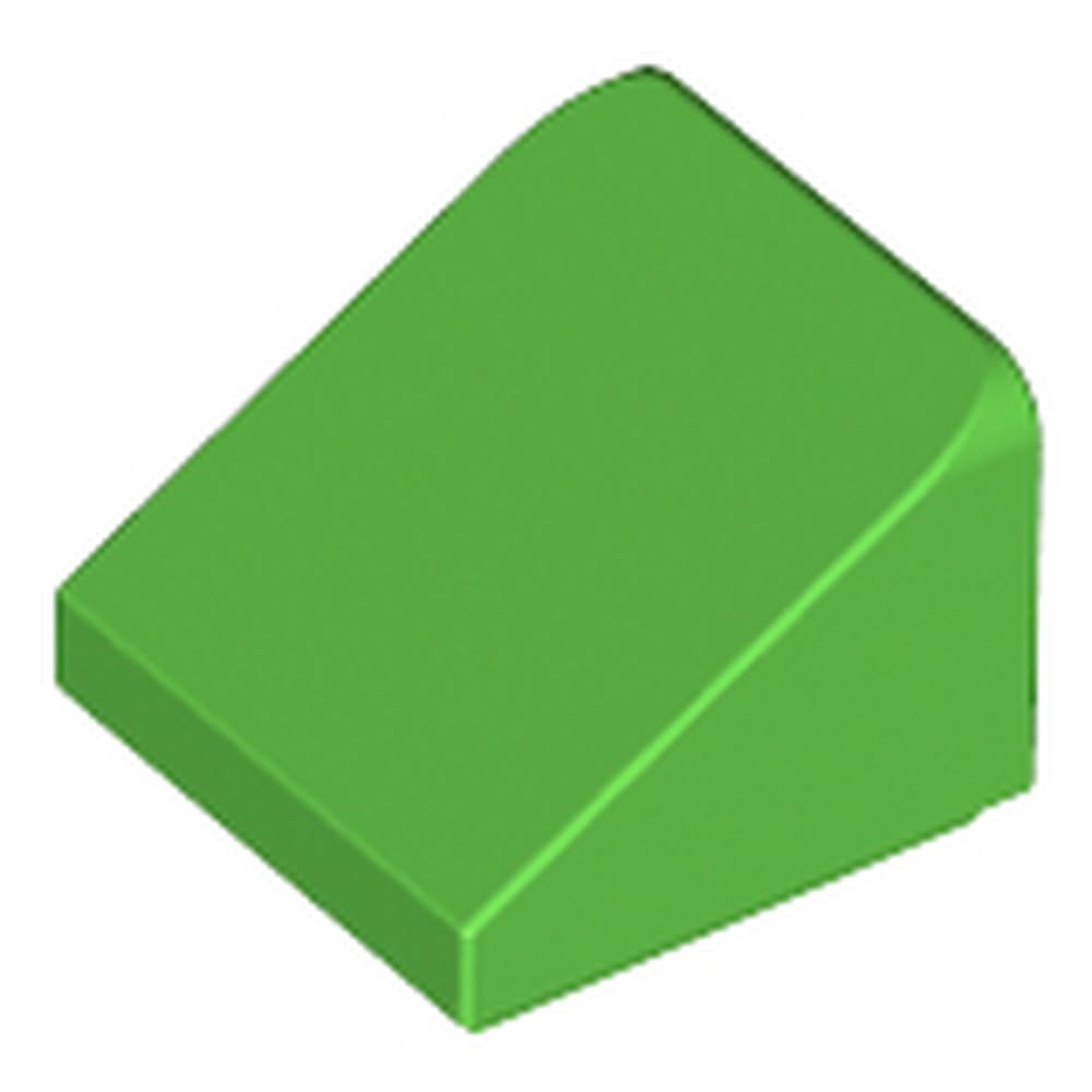 LEGO Building Blocks Slope 30 Degrees, 1 x 1 x 2/3, Part 54200, Choose Your Colour (Bright Green, 10, Bricks) โ image 1
