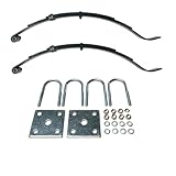 TRAILER SUPPLIES 24.62' 3-Leaf Slipper Trailer Leaf Springs (Pair) with 2000 lbs U-Bolt Mounting Kit – 1,500 lbs Axle Capacity – Fits 1-3/4' Round Axles –for Utility & Boat Trailers