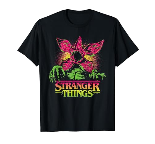 Bild: Stranger Things Neon Demogorgon T-Shirt, Herren, Schwarz, S f�r 22,99 EUR (-15%) statt 22,99 EUR bei amazon.de