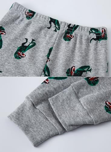 Image of Little bety Cotton 4 Piece Pajamas Boys Long Sleeve Sets Toddler Boys Pjs Kids Sleepwear Sets