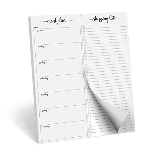 Planificateur de menu hebdomadaire détachable grand format avec aimant puissant