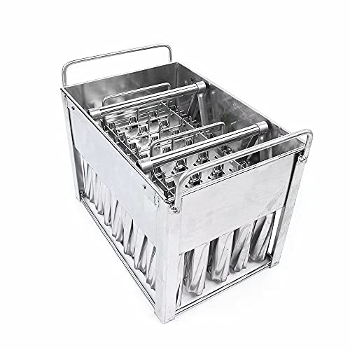 40pcs Stainless Steel Popsicle Molds,Popsicle Maker Set,Ice Cream Mould,Ice Pop Molds Ice Lolly Popsicle Ice Cream Stick Holder Round Molds
