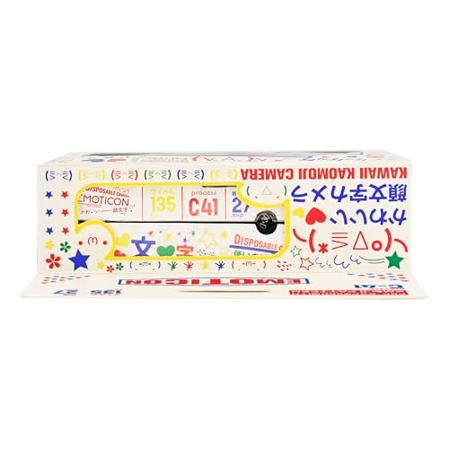 Image of Retocolor Emoticon 400 35mm Disposable Film Camera 27EXP, ISO400, Color Negative Film, Focus Free, Easy to Use, Built in Flash, Single Use (Film and Battery Included)
