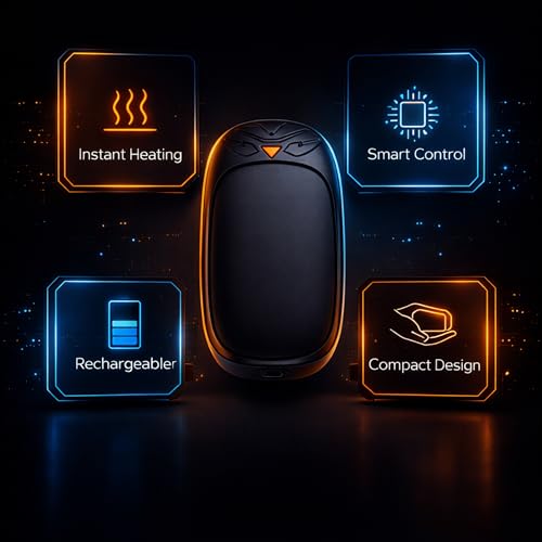 Chauffe-mains électriques de poche rechargeables USB 3600mAh
