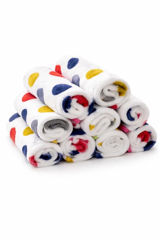 Women Handkerchief Soft Rumaal Set – Ultra Soft Face Towels for Ladies,Kids Lightweight Absorbent Daily Use Hanky – Pack of 12