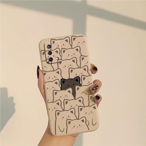 PAIXIKYZ Compatible con OPPO A74 4G - Funda Silicona Suave Bordes Rectos Protección Total Cámara Case