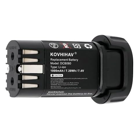 CS BATTERY Replacement DCB080 8v max Batteries for DCF680 DCF680N1 DCF680N2 DCB095 DCF682 Cover