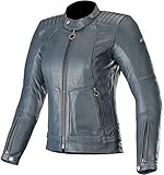 Alpinestars Gal Damen Motorrad Lederjacke Schwarz XXL