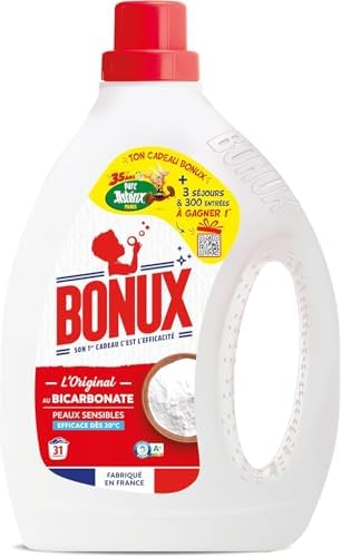 Lavage en profondeur pour peaux sensibles de Bonux I Lessive Liquide | Adaptée aux peaux sensibles | Nettoie en profonde