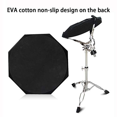 QLTY Oplaadbare elektronische domme Drum,12" Pad Dumb Pad,multifunctionele Drum Practice Pad, beat + meting + telling, met verstelbare standaard en drumstick - Image 8