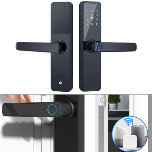 Serrure porte empreinte digitale avec ouverture par code et application
