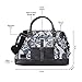 Mona B Large Western Inspired Canvas Duffle Bag for Women | Zipper Tote Bag | Stylish Vintage Shoulder Bags Women (Grey)